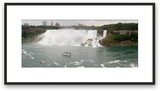 Maid of the Mist and American Falls Framed Fine Art Print