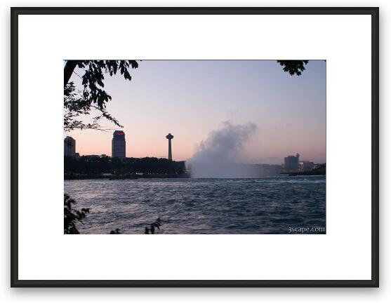 Dusk over Niagara Falls Framed Fine Art Print