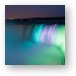 Colorful lights illuminating Niagara Falls Metal Print