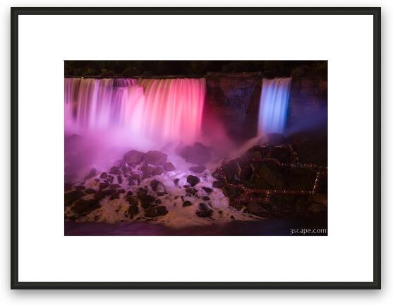 Colorful American Falls Framed Fine Art Print