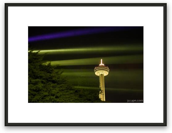 Lights and Skylon Tower Framed Fine Art Print