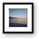 Malibu Pier at sunset Framed Print