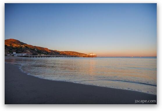 Malibu Pier at sunset Fine Art Print