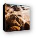 Waves and rocks at Zuma Beach Canvas Print