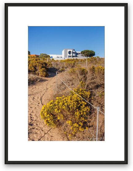 House near Point Dume, Zuma Beach Framed Fine Art Print