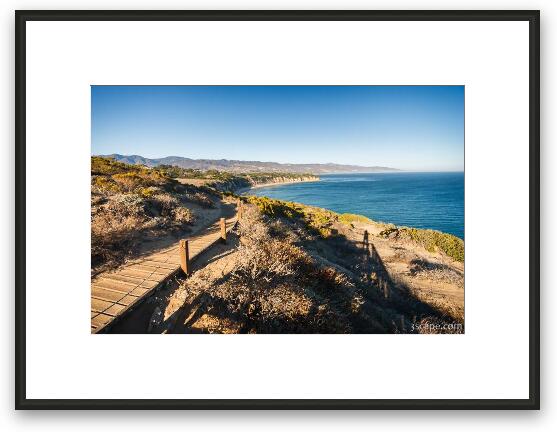 California coastline from Point Dume Framed Fine Art Print