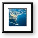 Aerial view of Oahu Framed Print