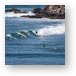 Surfers near Honolua Metal Print