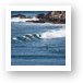 Surfers near Honolua Art Print