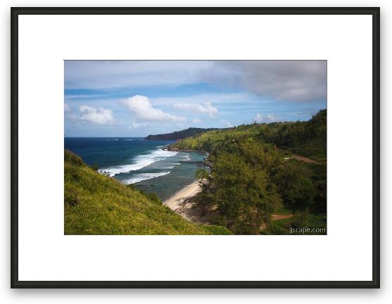 Small beach on the north shore of Maui Framed Fine Art Print