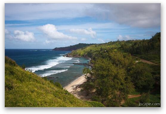 Small beach on the north shore of Maui Fine Art Metal Print