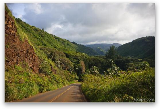 Honoapiilani Highway on northwest side of Maui Fine Art Metal Print