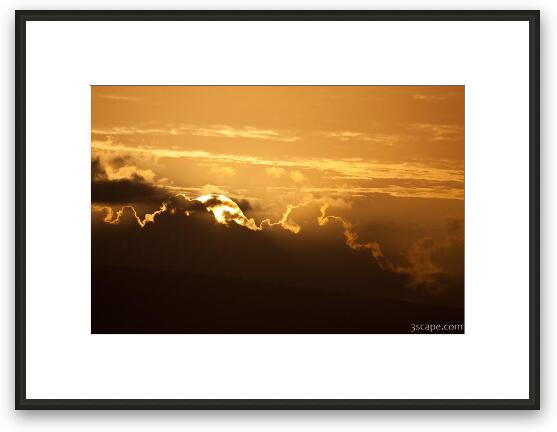 Maui sunset Framed Fine Art Print