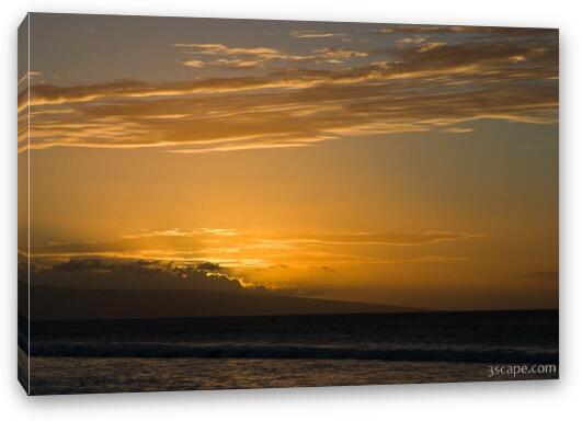 Maui sunset Fine Art Canvas Print