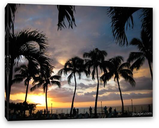 Sunset over Maui Fine Art Canvas Print