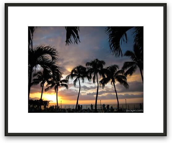 Sunset over Maui Framed Fine Art Print