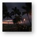 Tiki torches after a beautiful Maui sunset Metal Print