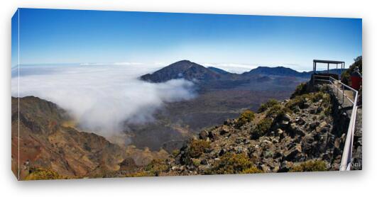 Haleakala volcano panoramic Fine Art Canvas Print