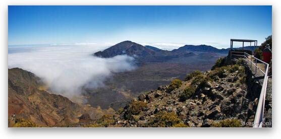 Haleakala volcano panoramic Fine Art Metal Print