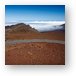 Crater Road on top of the volcano Metal Print