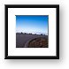 Road with no guard rail, high above the clouds Framed Print