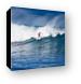 Surfer cutting a wave on Maui's north shore - Hookipa Canvas Print