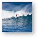 Surfer cutting a wave on Maui's north shore - Hookipa Metal Print