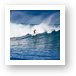 Surfer cutting a wave on Maui's north shore - Hookipa Art Print