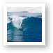 Surfer cutting a wave on Maui's north shore - Hookipa Art Print