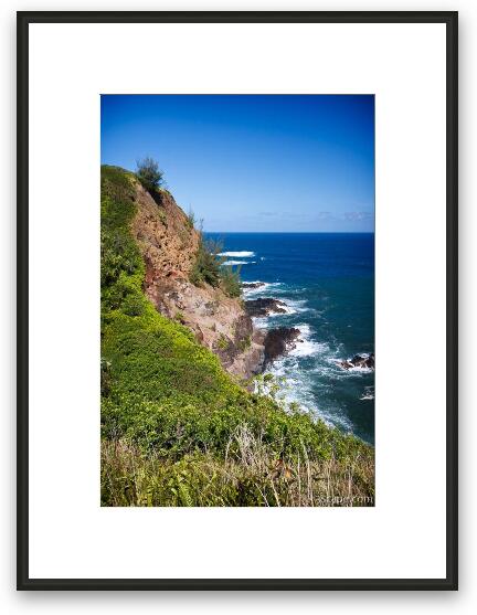 Maui's rugged coast near Pilale Bay Framed Fine Art Print