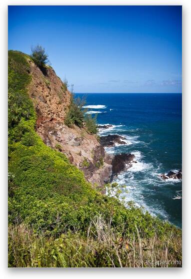 Maui's rugged coast near Pilale Bay Fine Art Print