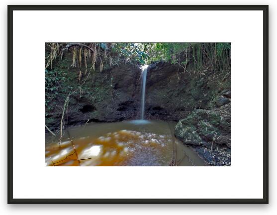 Small Maui waterfall Framed Fine Art Print