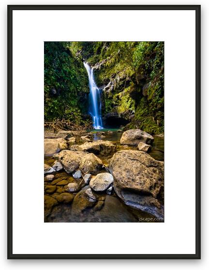 Maui Waterfall Framed Fine Art Print