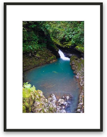 Maui waterfall Framed Fine Art Print