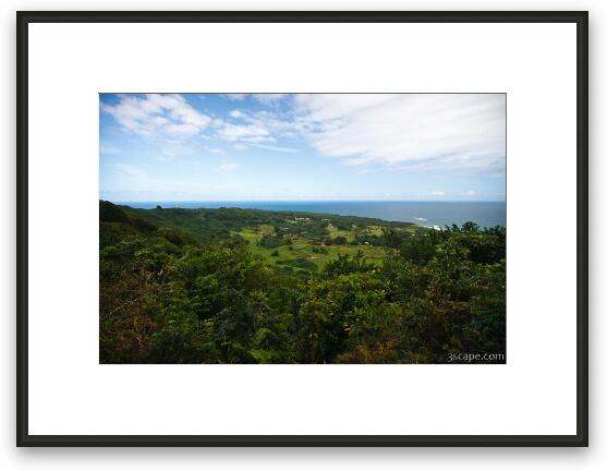 Keanae Peninsula overlook Framed Fine Art Print
