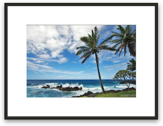 Honolulunui Bay near Nahiku, Maui Framed Fine Art Print