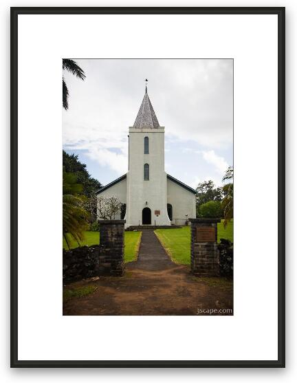 Church in Hana Framed Fine Art Print