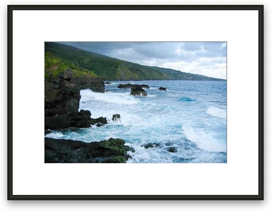 Rugged Maui coastline Framed Fine Art Print