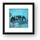 Aloha - scuba diving Maui Framed Print