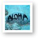Aloha - scuba diving Maui Art Print