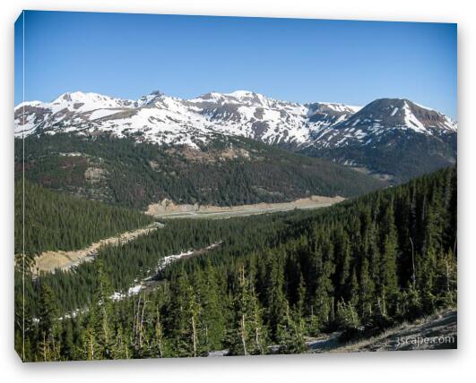 View of the Colorado Rockies from Loveland Pass Fine Art Canvas Print
