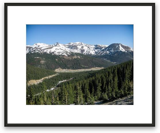 View of the Colorado Rockies from Loveland Pass Framed Fine Art Print