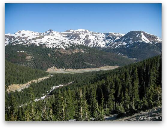 View of the Colorado Rockies from Loveland Pass Fine Art Print