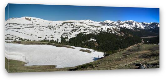Panoramic view of the Colorado Rockies from Loveland Pass Fine Art Canvas Print