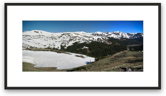 Panoramic view of the Colorado Rockies from Loveland Pass Framed Fine Art Print