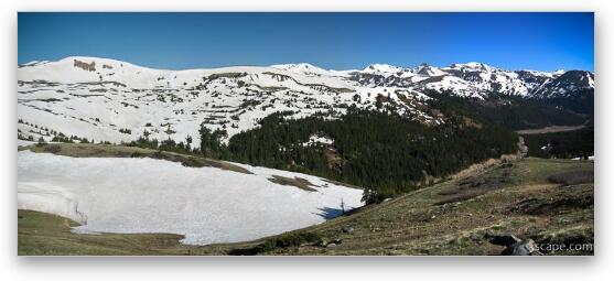 Panoramic view of the Colorado Rockies from Loveland Pass Fine Art Metal Print