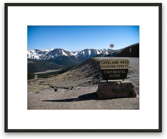 Loveland Pass, Colorado Framed Fine Art Print
