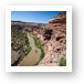 Dolores River and historic hanging flume Art Print