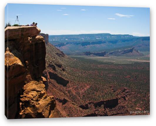 Rock outcrop at Top of the World Fine Art Canvas Print