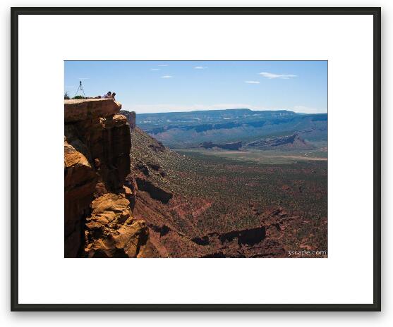 Rock outcrop at Top of the World Framed Fine Art Print